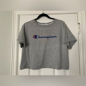 Champion Gray Cropped T-Shirt